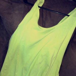 Green tank top